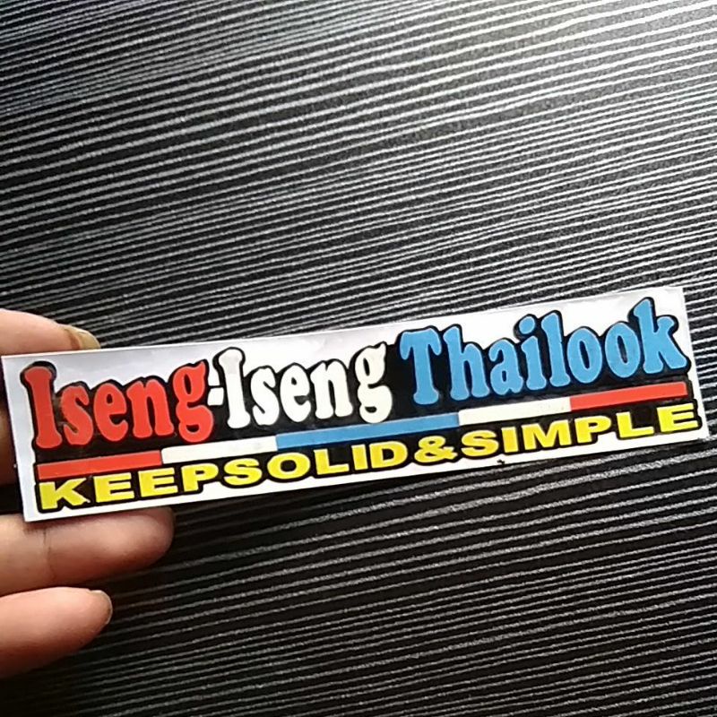 STICKER ISENG ISENG THAILOOK CUTTING
