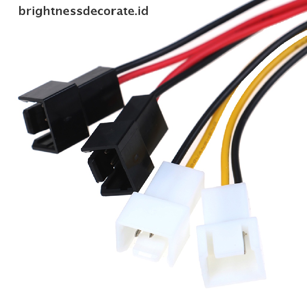 Kabel Power Adapter 4-pin Molex / Ide Ke 3-pin Untuk Cpu / Chasis / Case Kipas Angin