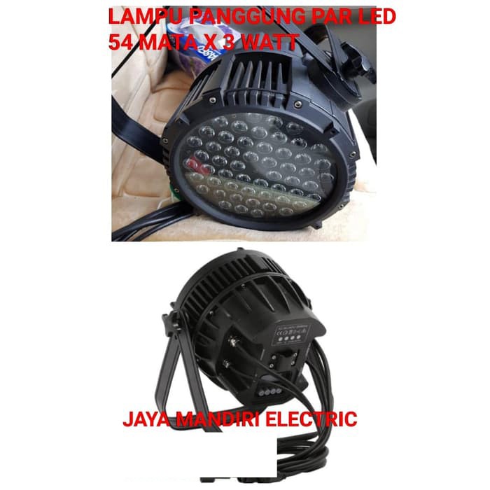 LAMPU PANGGUNG PAR LED 54 x 3w 54x3w 3watt WATERPROOF GARANSI 1 TAHUN