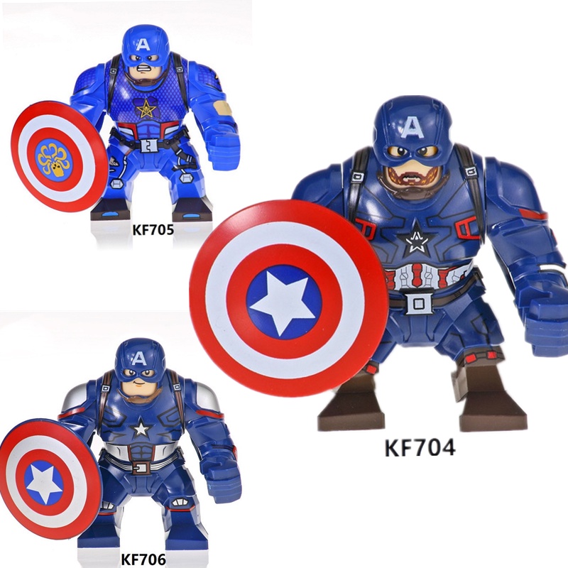 Mainan Action Figure Mini Model Superhero Marvel Captain America Dengan Topeng Perisai Untuk Anak