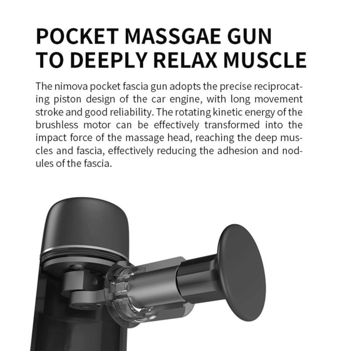 Alat Pijat Getar Mini [B] Otot Badan Elektrik Fascial Massage Gun