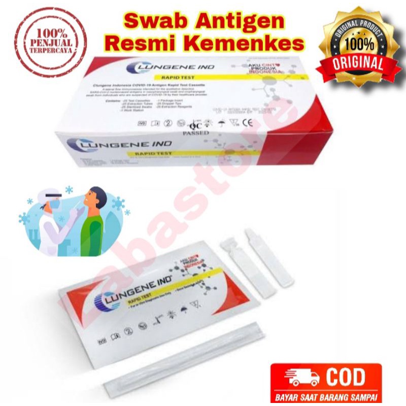 Jual Alat Test Swab Antigen Hidung Termurah 100% Original 1Pcs (merah ...