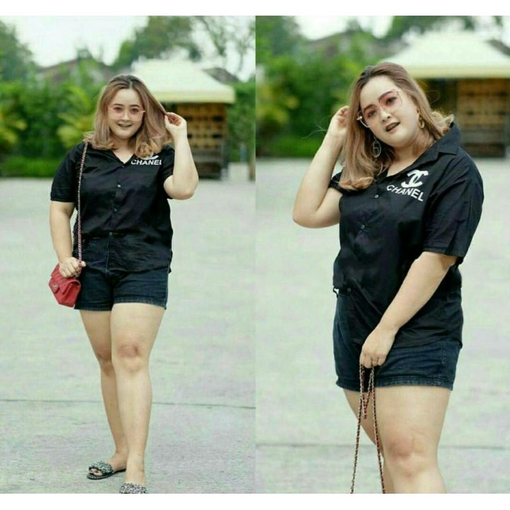 Baju Atasan Wanita Jumbo Chanel Ta7.1738