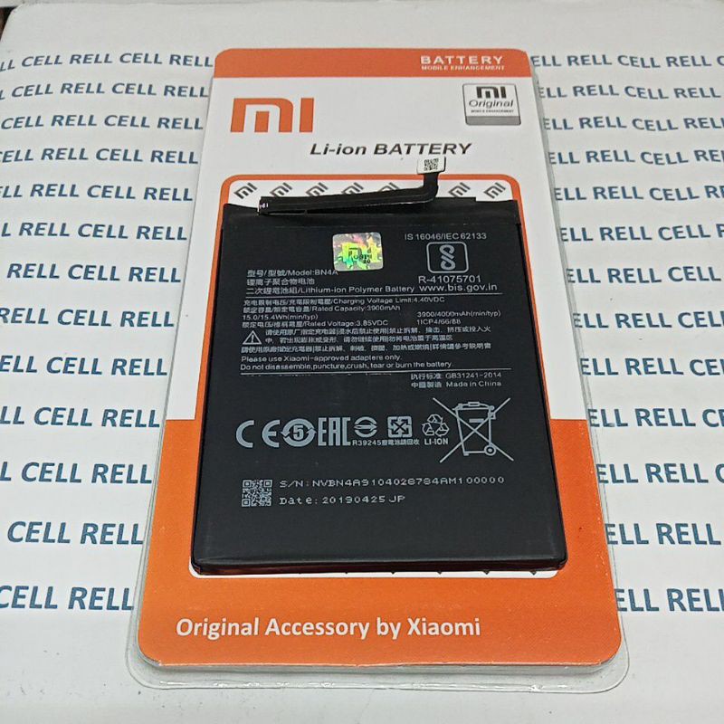 BATERAI BATRE BATTERY XIAOMI REDMI NOTE 7 BN4A BN 4A BN-4A MURAH BERGARANSI