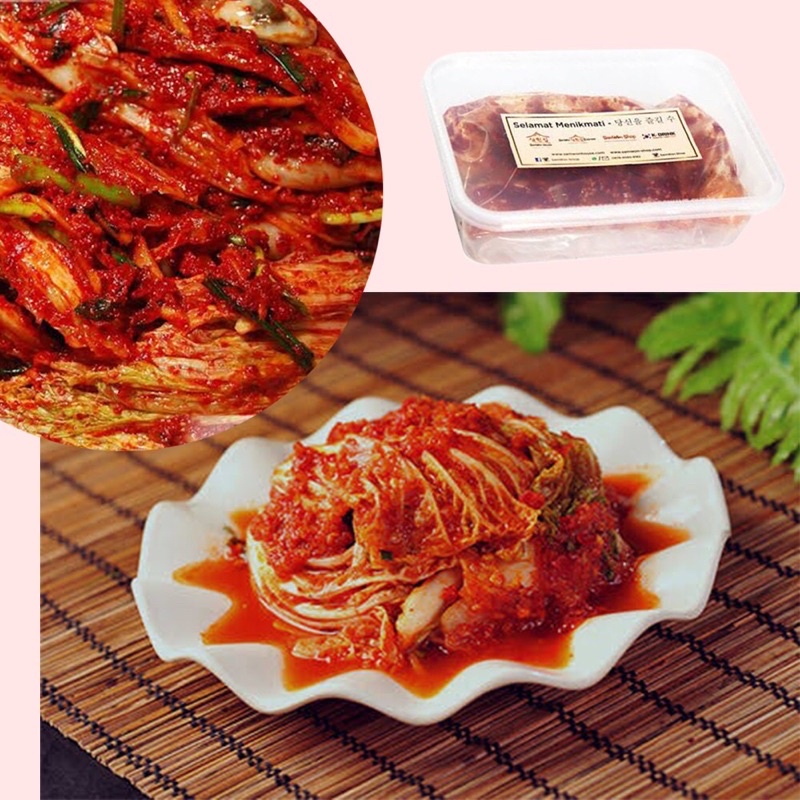 

KIMCHI SAWI FRESH MURAH PER CUP / MAKANAN KOREA ENAK LEZAT BERGIZI