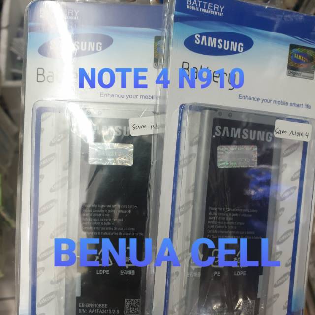 BATREI BATERAI BATEREI SAMSUNG GALAXY NOTE 4 N910