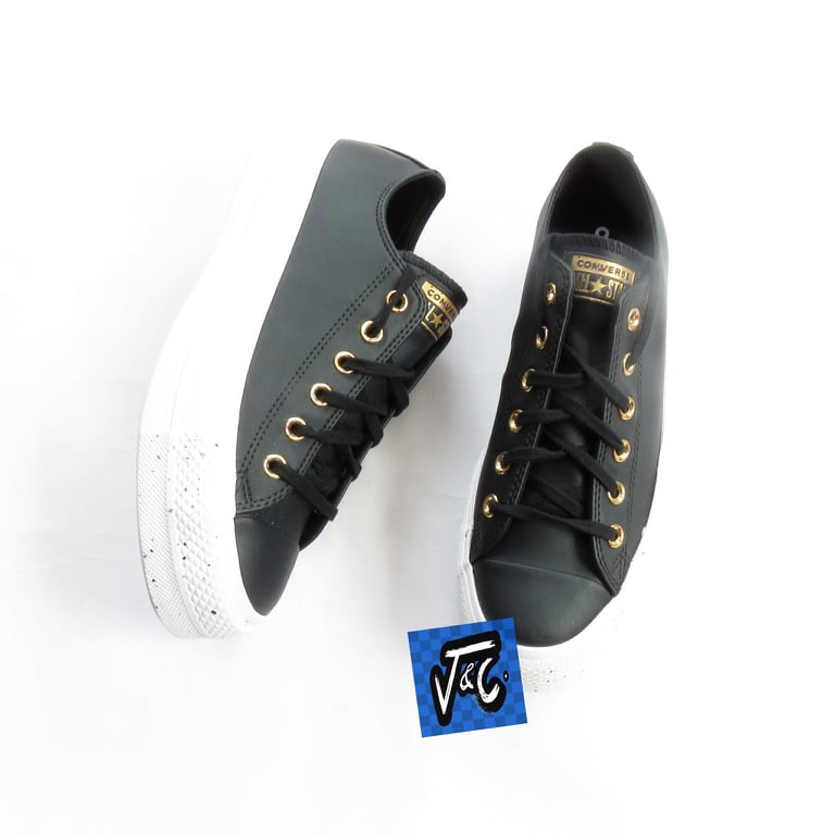 Converse CTAS Lift Platform Speckled Precious Metals Ox Black Murah