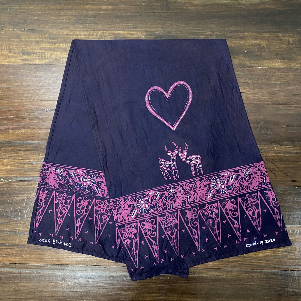 HANDAYANI GEULIS Scarf Batik Motif Love Bogor - batik tulis