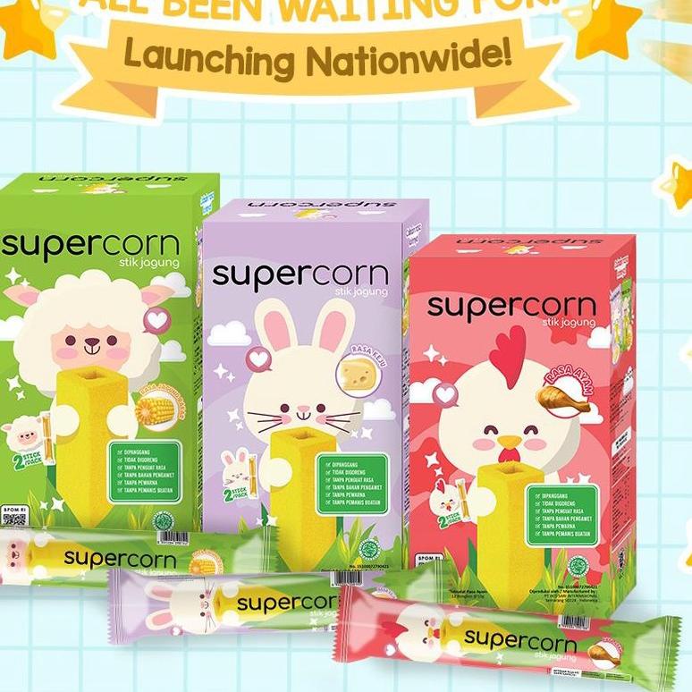 

Diskon 66SLP Supercorn Stik Jagung 12 pcs / Super Corn / Snack Cemilan Anak NON MSG Halal Super Corn
