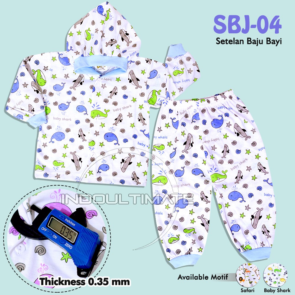 Baju Bayi/ Baju Tidur Bayi/ Baju Lengan Panjang/ Pakaian Anak/ Baju Harian Anak/ SBJ-04 MOTIF RANDOM