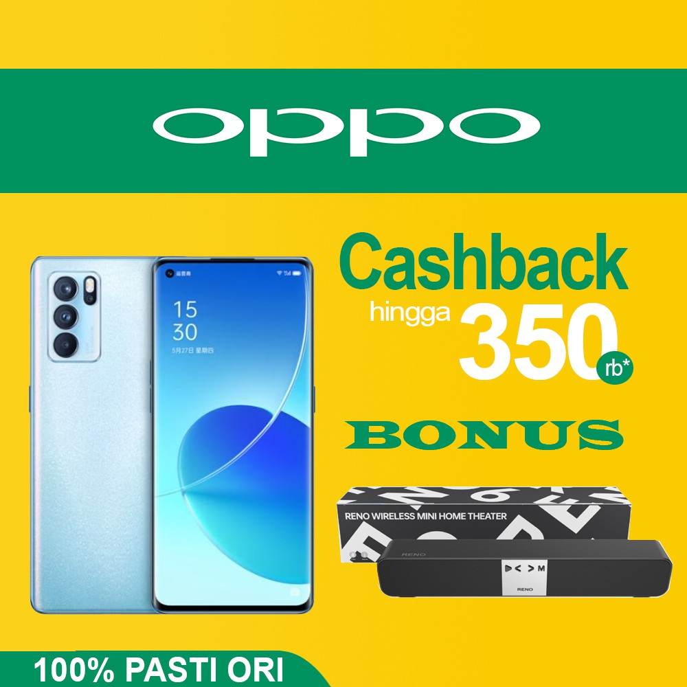 Oppo Reno 6 5G 8/128GB Reno6 8 GB 128 GB Garansi Resmi Bukan Reno 5
