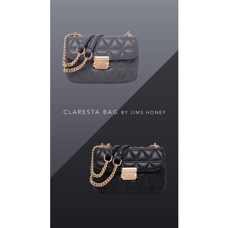 CLARESTA BAG JIMSHONEY ORIGINAL TAS SELEMPANG WANITA IMPORT MURAH FASHION CLUTCH FREE BOX REALPIC