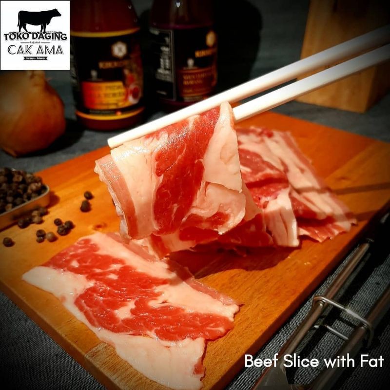 

Beef Slice with Fat