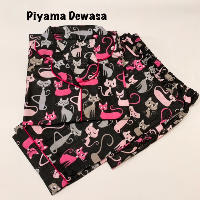 Baju tidur cp dewasa (lengan pendek celana panjang)