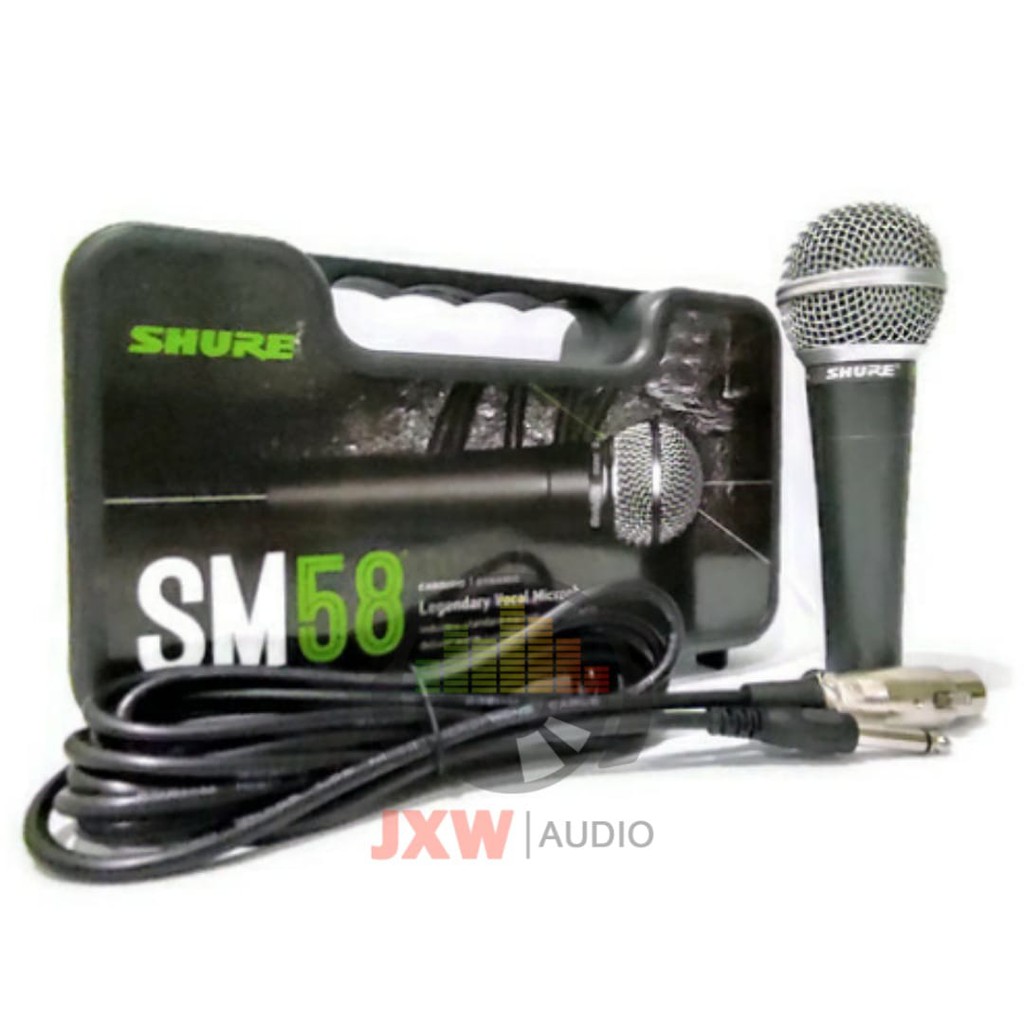 MIC KABEL SHURE SM 58 LC /  MICROPHONE SHURE KABEL SM-58 LC /  MIC SHURE SM58LC / SM58 TANPA SWITCH