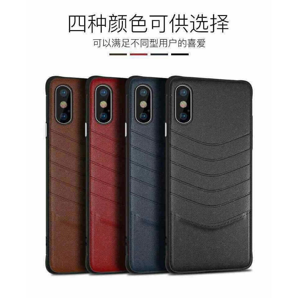 Soft Case Kulit Leather Samsung A6 / A6 / J4 / J6 / J8