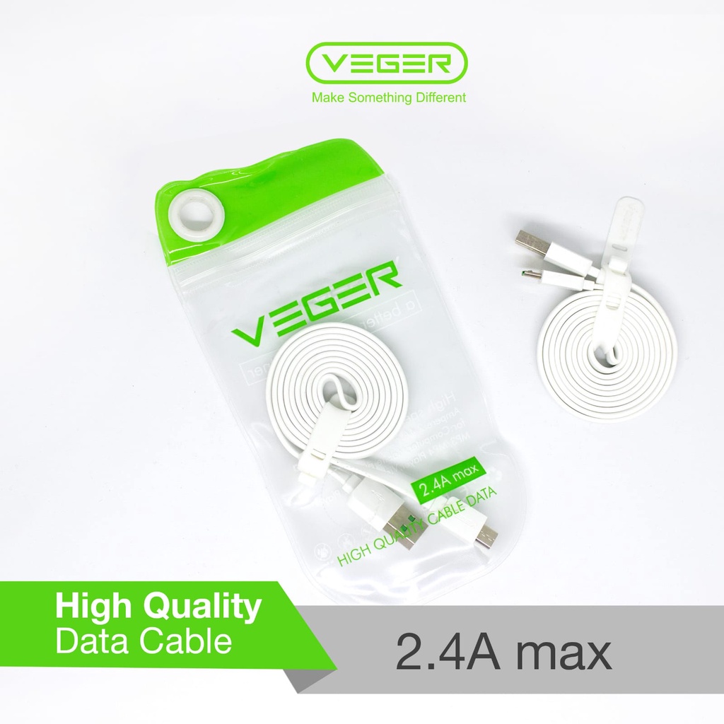 Kabel Data VEGER USB Micro VG-100 LAMA Valcro 2.4A 1000mm