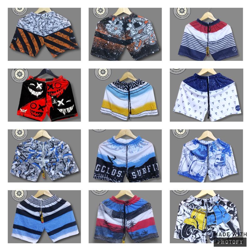 Boxer pria wanita celana surfing distro boxer renang pantai santai kolor keren murah berkualitas