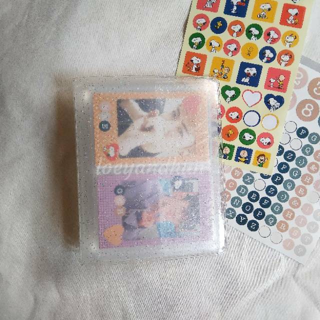 (FREE PC) Transparent Jelly Collect Book Mini / Photocard Album Holder / Tempat Photo Card / Binder 