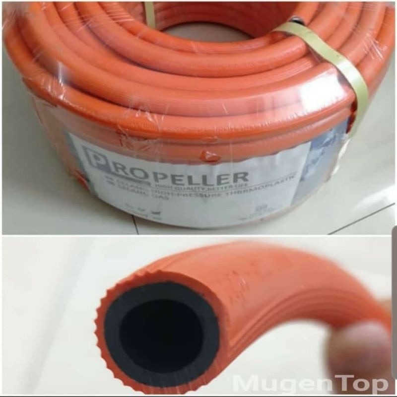 Selang Gas LPG , Tekanan Tinggi   , Kompor Gas LPG , Orange Harga /Per meter