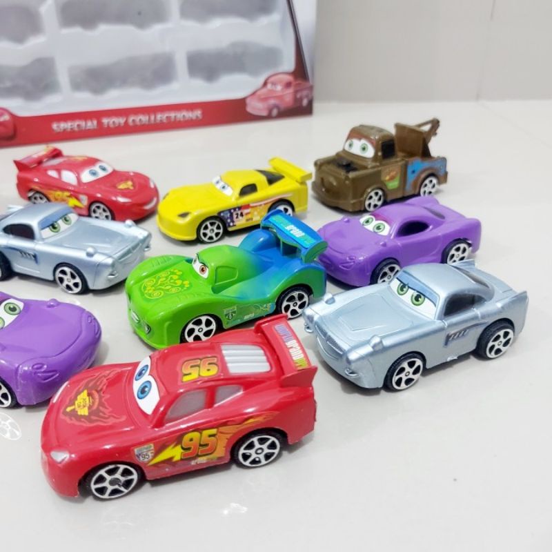 Mainan Set Mobil Cars isi 12 Pcs - Miniatur Mobilan Anak Laki Cowok