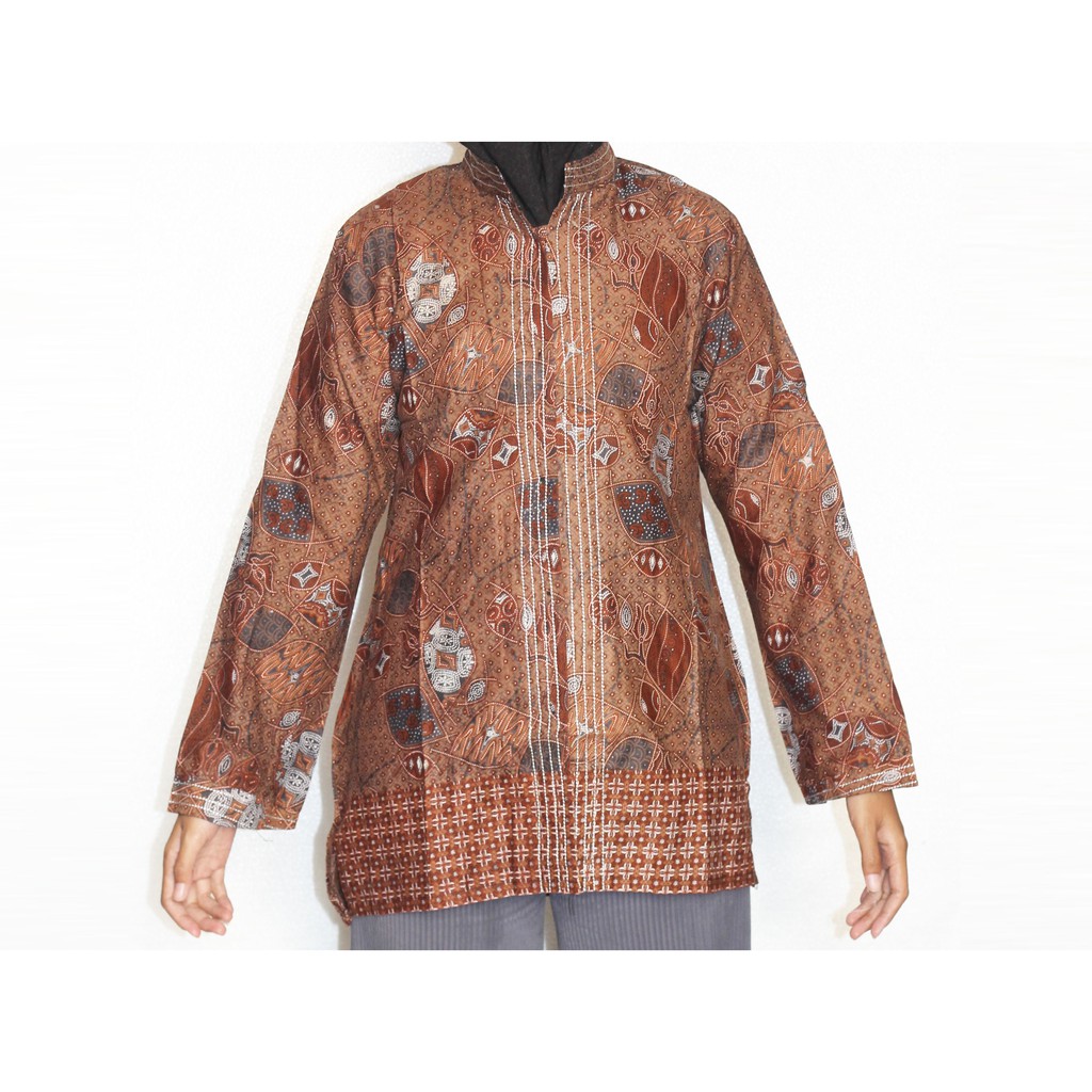 Blouse Batik Wanita I Blus Batik I Blus Kerja Wanita Batik Iris