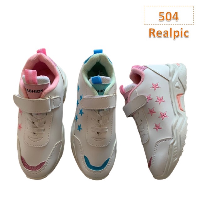 Sepatu Sneaker Anak Six Stars Cewek Cowok Biru Pink (504)