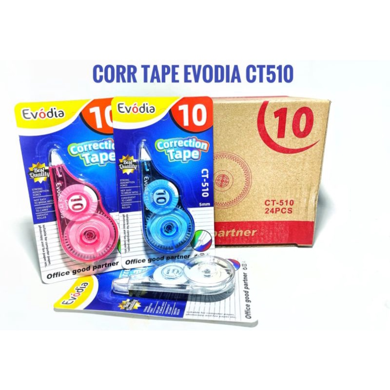 

Evodia Correction Tape 510/Tip-Ex Kertas/Per Pcs