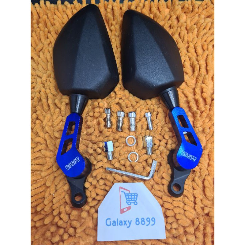 Spion Tomok Ducati Full CNC Mrek Bosot Aerox Nmax Vario Mio PCX Ninja R25 Universal biru