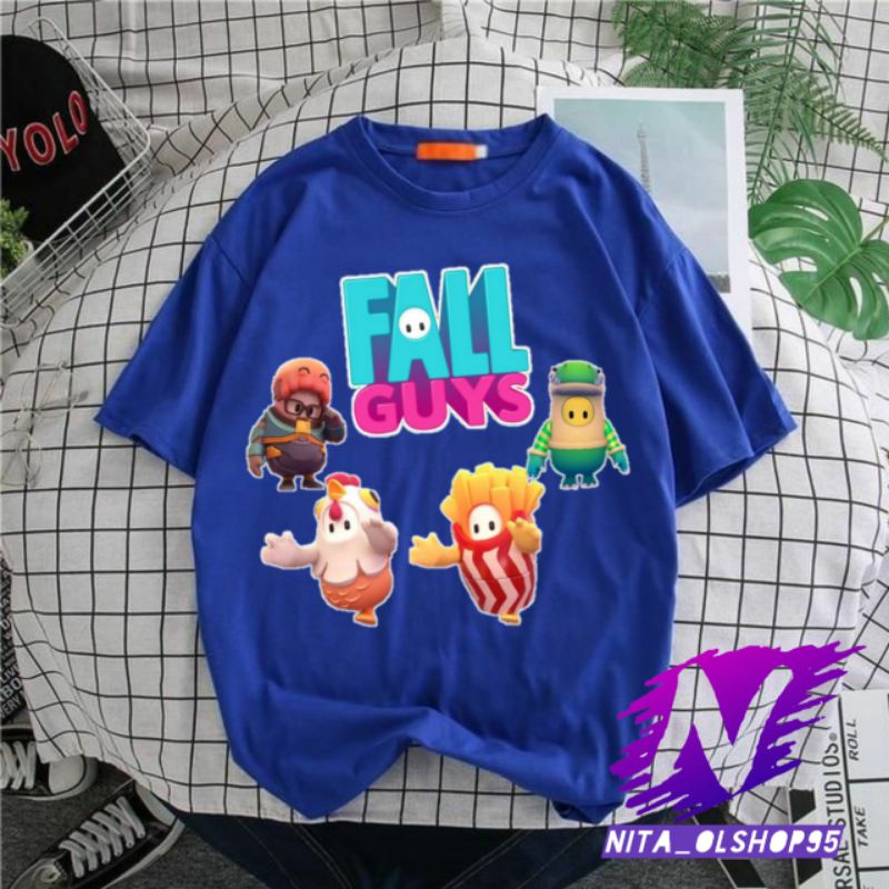 kaos Fall guys baju anak fall guys viral