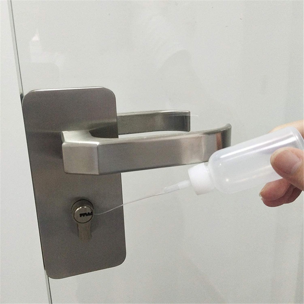 ღ 100 Pcs/Tas Lem Mikro Tips Plastik Botol Lem Tips Lem Extender Presisi Aplikator Menjatuhkan Tabung Nozzle Lab Perekat dispenser Extender untuk Kerajinan