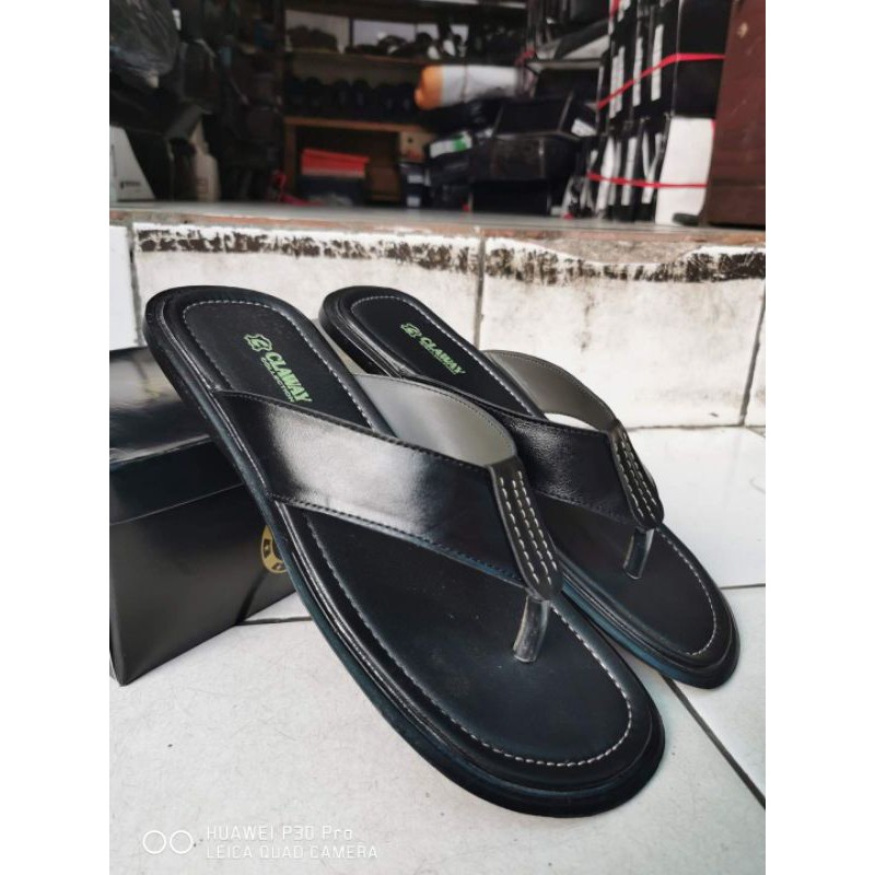 Sandal Kulit Pria Claway 03 Big Size 44-46 ( Produksi Sendiri )