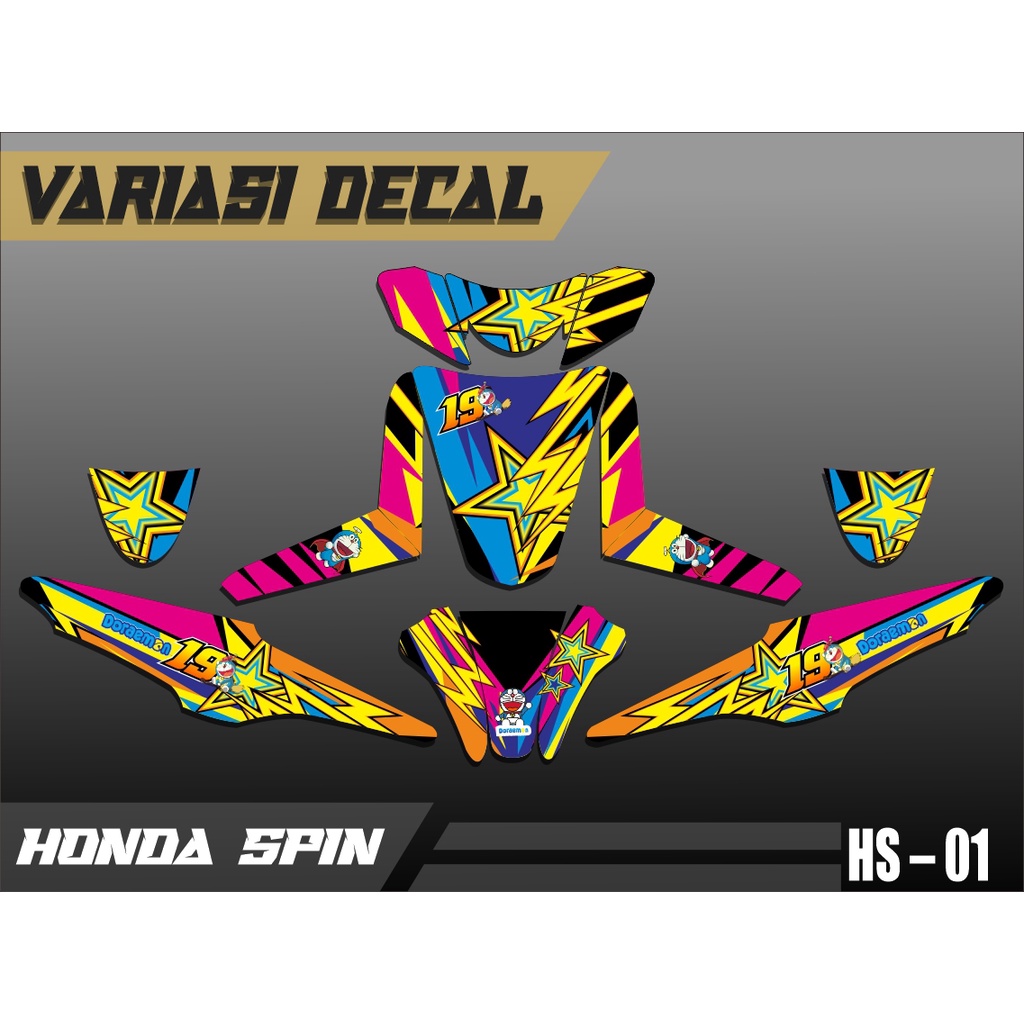 Decal Spin 125 Full Body Stiker Spin 125 Full Body Dekal Spin 125 Full Body HS-01