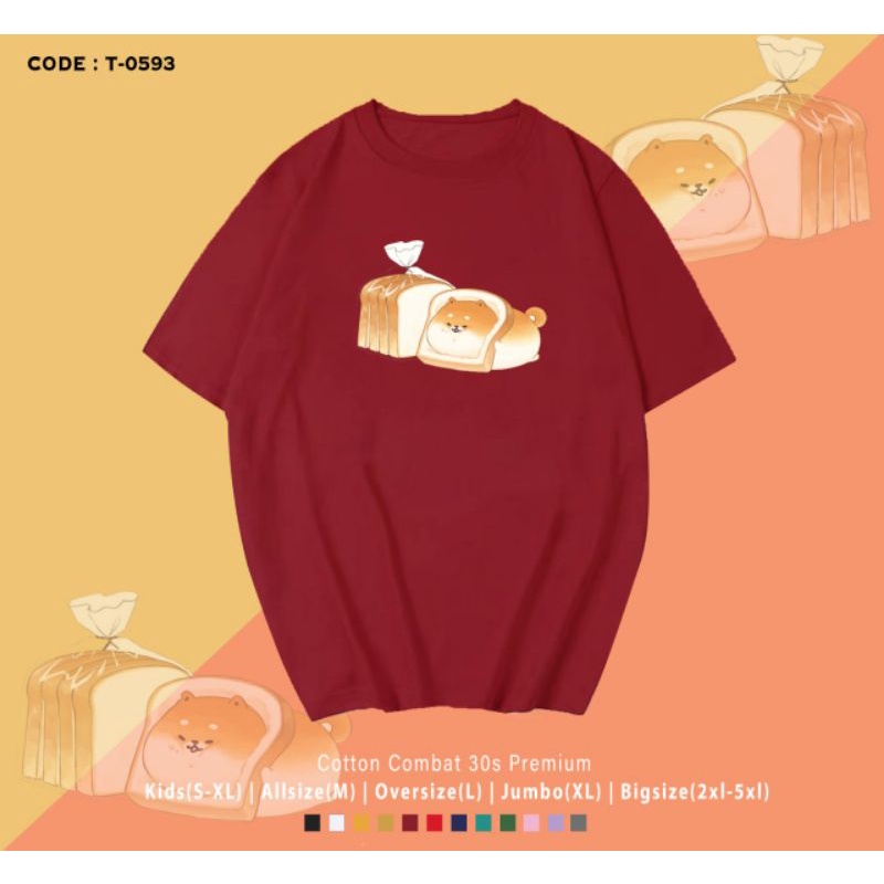 KAOS SHIBA GUGUK BREAD/KOREAN TEE DOG SHIBA BREAD