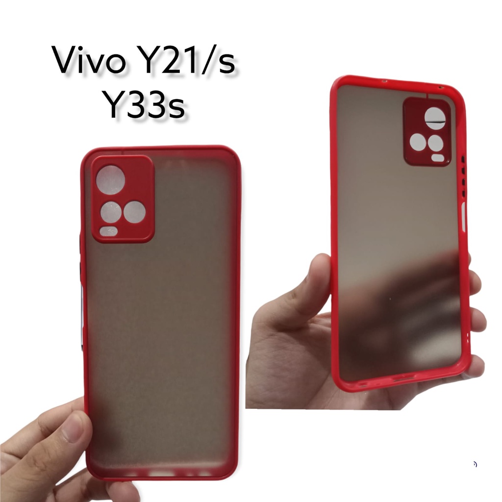 Bumper AERO CASE Vivo Y21 Y21s Y33s 6.51 inchi Hardcase My Choice List Warna Matte Doft