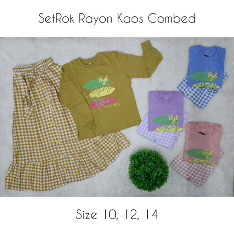 SetRok Kotak Set Kaos Combed Anak Size 10-14