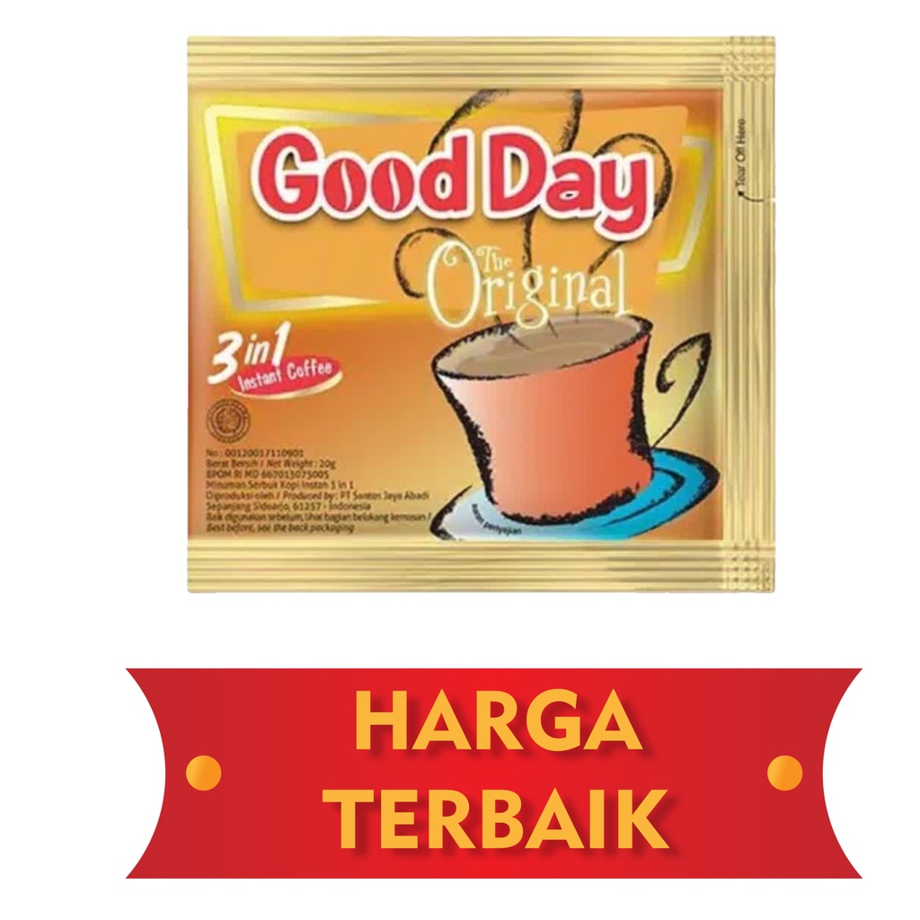 

MURAH LEBAY...!!! KOPI GOOD DAY ORIGINAL 1 PCS