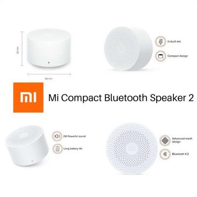 Mi Compact Bluetooth Speaker 2 Stereo Bass With Mic - MI SPEAKER