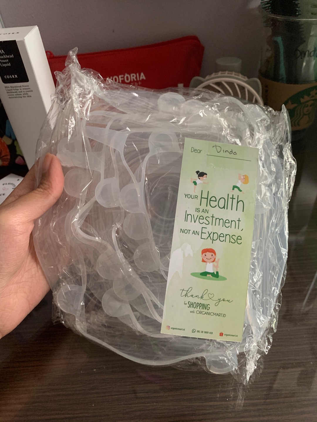 Wadah Tutup Silicon Warna Putih