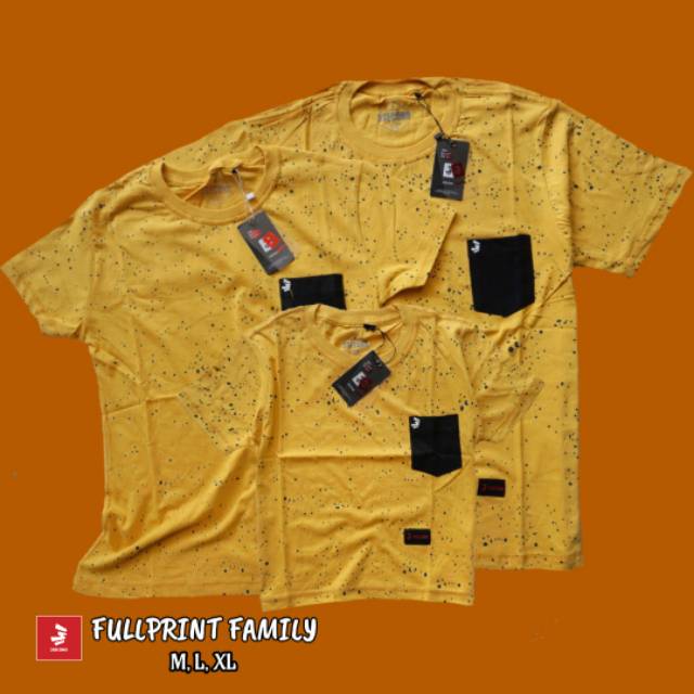  KAOS  DISTRO COUPLE  KELUARGA  FAMILY FULLPRINT THREE 