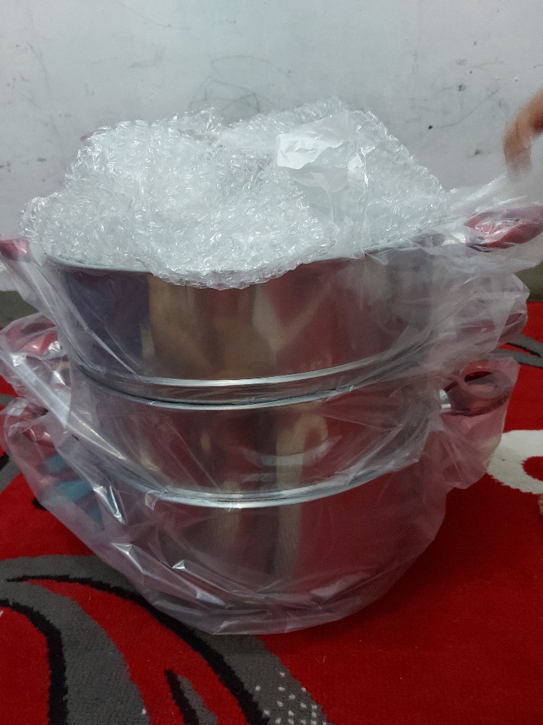 Supra Panci Stainless Super Steamer Susun 3 32 Cm - Red