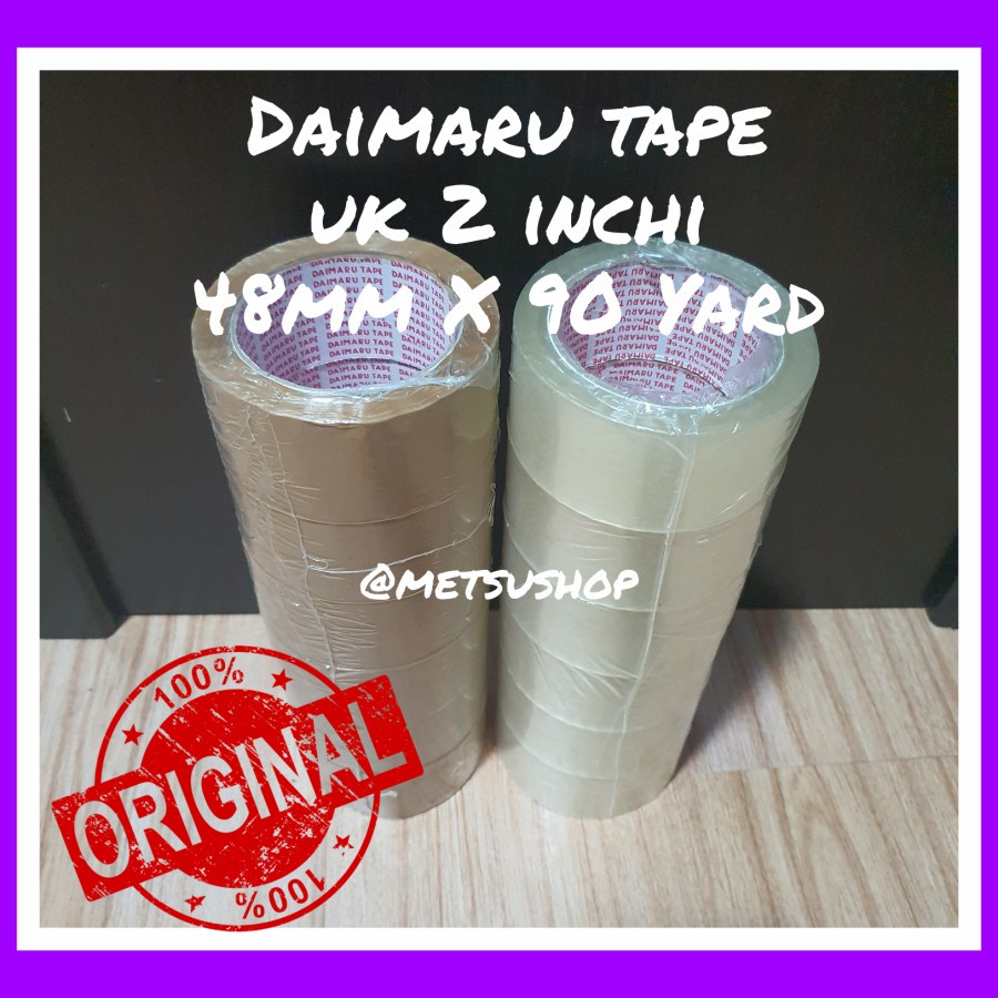 

Lakban Daimaru Tape Original Kualitas Bagus Uk 2 inchi 48mm X 90 Yard