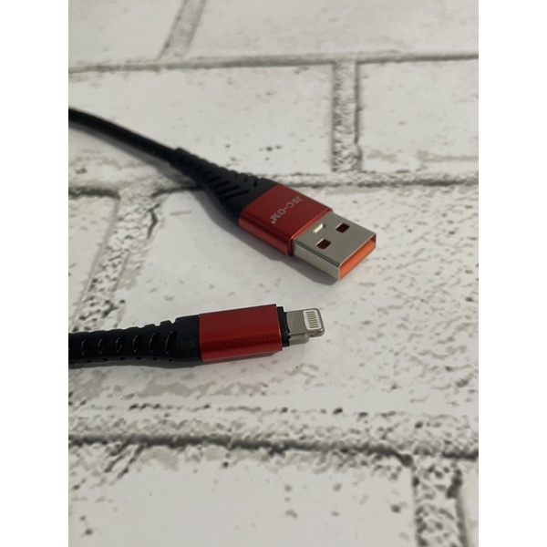 Kabel Data JSC J200 FAST CHARGING METAL Lightning Type C Micro USB kabel cas charger HP original