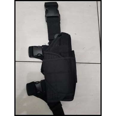 Holster|Holster Paha Polos|Holster Kanvas Paha|Sarung Pistol Paha