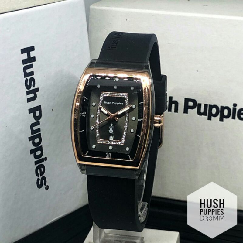 hush pupuies jam tangan fashion wanita_jam tangan analog persegi model terbaru