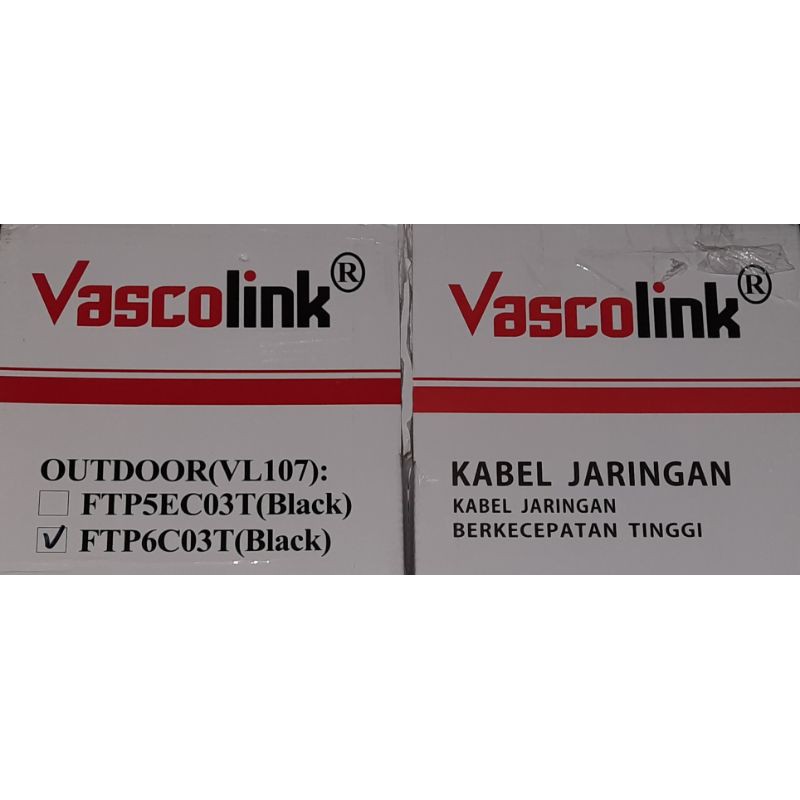 Kabel LAN Outdoor/FTP CAT6/5e Vascolink/Spectra/Zimmlink/NYK UTP/Indoor RJ45 CAT6/5 METAL,ecer meter-VSCO FTP6 PETIRK TCR