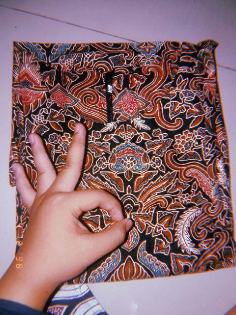 Batik Tunik Shibori Jumputan Terbaru Size S-3l / Hrb026 Yelbor Navbor / Biru Putih / Original.