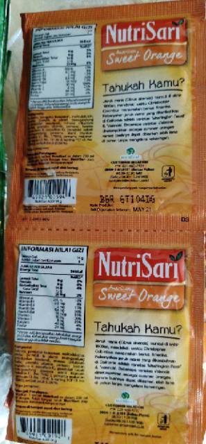 NUTRISARI AMERICA SWEET ORANGE, ASO 10 BKS