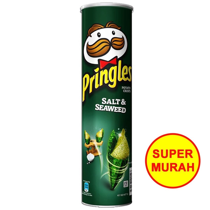 

Pringles Potato Chips Crisp Salt and Seaweed 107 Gram / gr