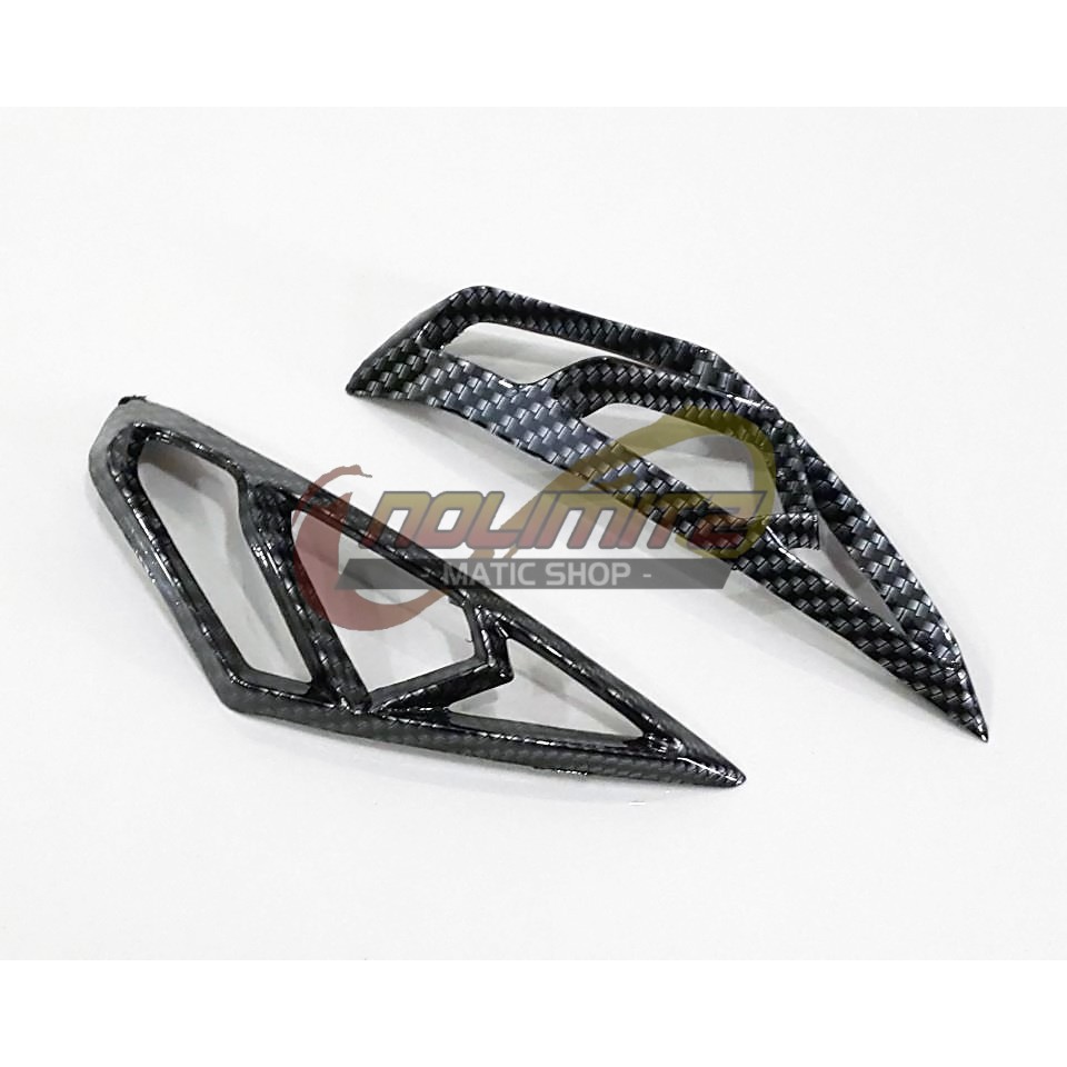 Cover Tutup Lampu Senja NEMO Carbon Yamaha Aerox 155